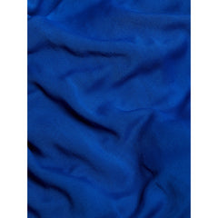 Farm Rio Blue Knotted Cutout Satin Maxi Dress