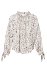 Rebecca Taylor Paisley Print Smocked Boho Top