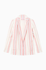 Parker Daren Candy Striped Linen Blazer Jacket