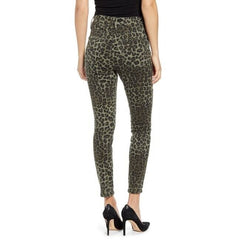 Good American Good Waist Sage Leopard High Rise Skinny Jeans
