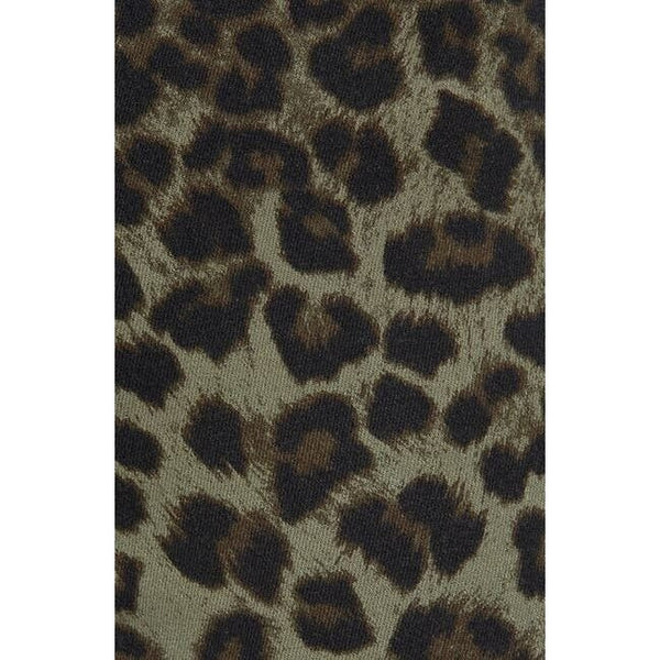 Good American Good Waist Sage Leopard High Rise Skinny Jeans