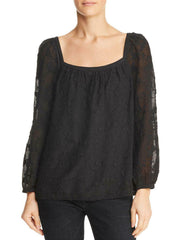 Rebecca Taylor Kyla Embroidered Silk Boho Blouse