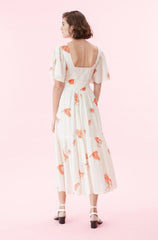 Rebecca Taylor Cotton Boho Midi Dress