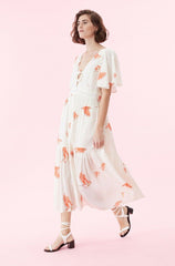 Rebecca Taylor Cotton Boho Midi Dress