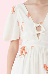 Rebecca Taylor Cotton Boho Midi Dress