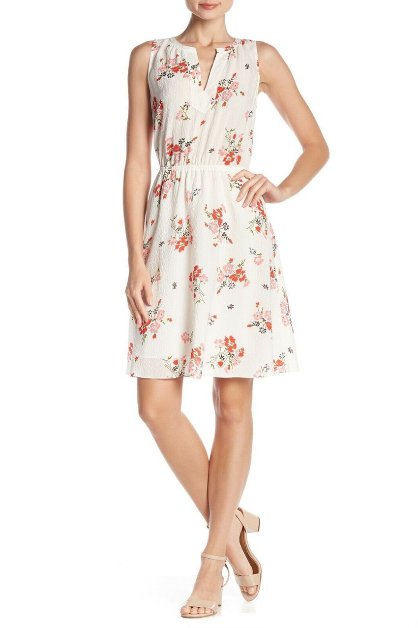 Rebecca Taylor Marguerite Floral Print Crepe Silk Dress