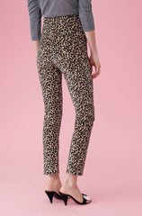 Rebecca Taylor Leopard Velvet High Waist Pants