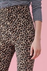 Rebecca Taylor Leopard Velvet High Waist Pants