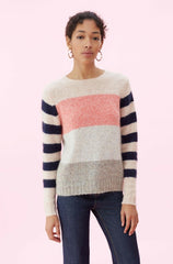 Rebecca Taylor La Vie Soft Stripe Pullover Sweater