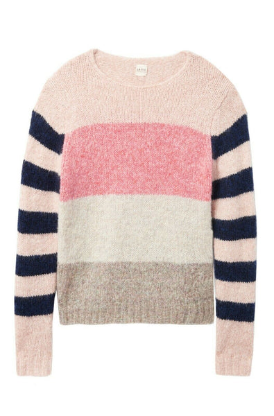 Rebecca Taylor La Vie Soft Stripe Pullover Sweater