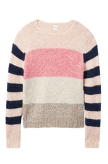 Rebecca Taylor La Vie Soft Stripe Pullover Sweater