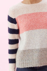 Rebecca Taylor La Vie Soft Stripe Pullover Sweater