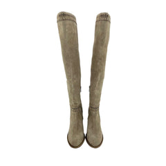 Vince Camuto Madolee Over The Knee Taupe Suede Leather Boots
