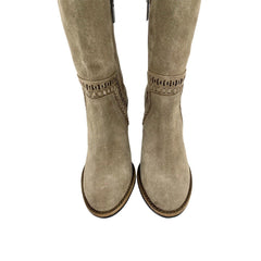 Vince Camuto Madolee Over The Knee Taupe Suede Leather Boots