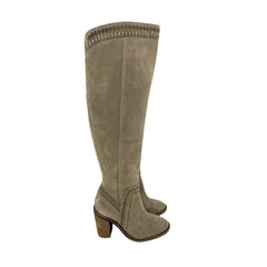 Vince Camuto Madolee Over The Knee Taupe Suede Leather Boots