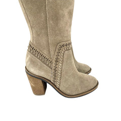 Vince Camuto Madolee Over The Knee Taupe Suede Leather Boots