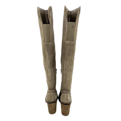 Vince Camuto Madolee Over The Knee Taupe Suede Leather Boots