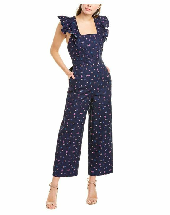 Rebecca Taylor Farren Floral Print Jumpsuit