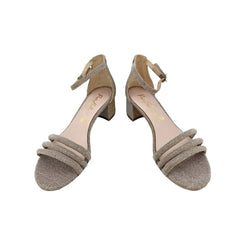 Pretty Ballerinas Cassie Rose Gold Glitter Heeled Sandals