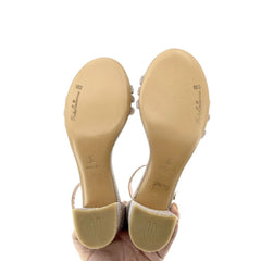 Pretty Ballerinas Cassie Rose Gold Glitter Heeled Sandals