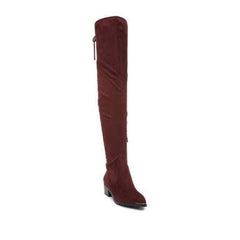 Marc Fisher Burgundy Faux Suede Over The Knee Boots