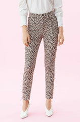 Rebecca Taylor Ocelot Ines Leopard Print Skinny Jeans