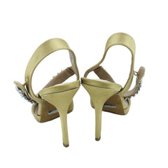 Topshop Gem Embellished Court Satin Dress Pumps