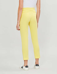 Topshop Yellow Cropped Suit Trousers Pants