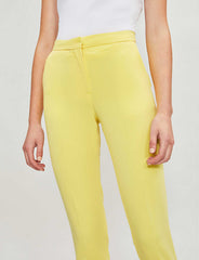 Topshop Yellow Cropped Suit Trousers Pants