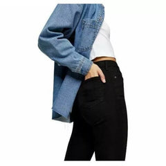 Topshop Jamie High Rise Stretch Denim Black Skinny Jeans