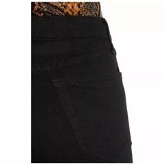 Topshop High Rise Jamie Stretch Denim Ripped Black Skinny Jeans - Petites