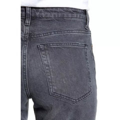 Topshop Straight Leg High Waist Raw Hem Cropped Jeans