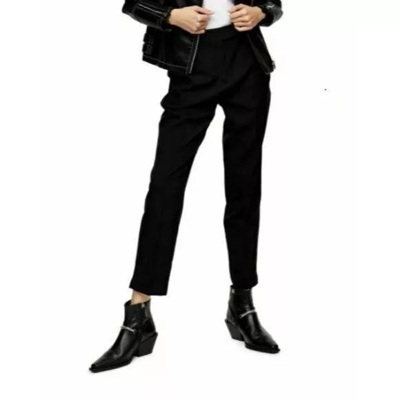 Topshop Ankle Crop Straight Leg Pants