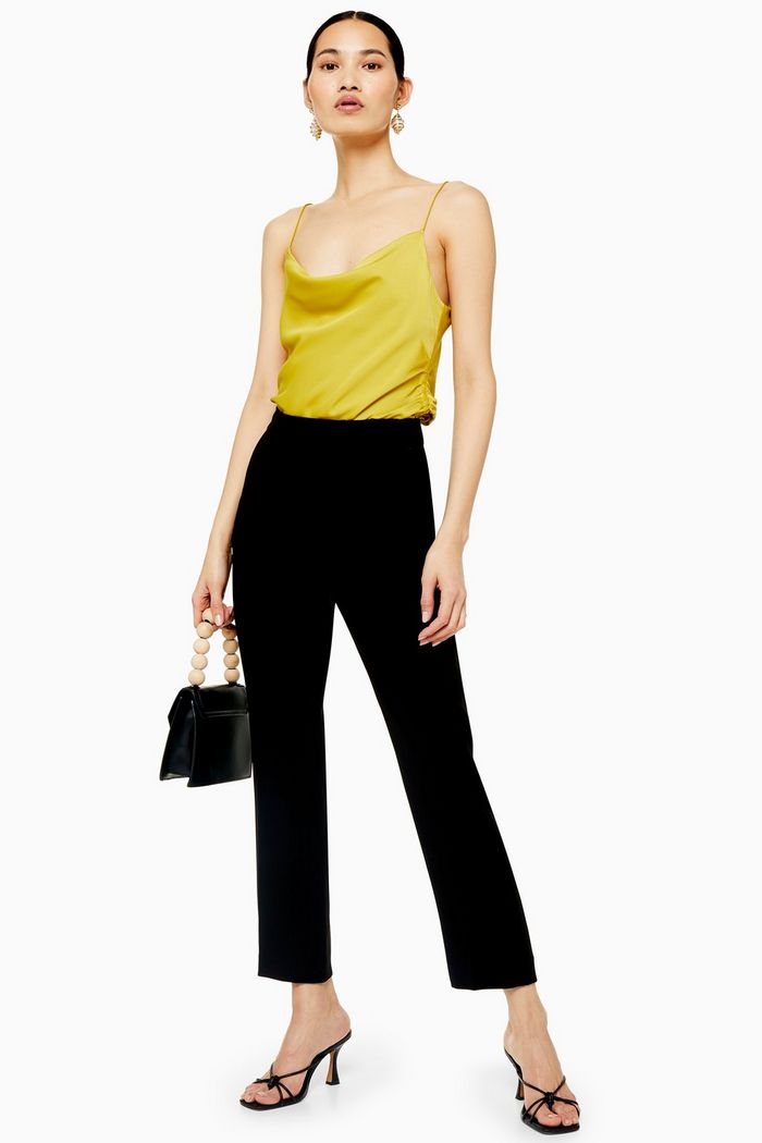 Topshop Cigarette Leg Crop Dress Pants
