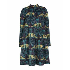 M Missoni Mini Dress Floral Print A Line Mock Neck