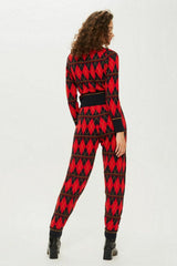 Topshop Argyle Print Knitted Jogger Pants