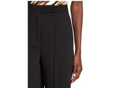 Topshop Pintuck High Waist Wide Leg Black Dress Pants