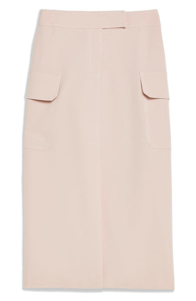 Topshop Pink Utility Midi Skirt