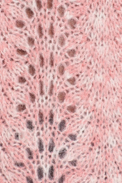 Topshop Strawberry Cream Pink Open Knit Mohair Angora Sweater