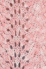 Topshop Strawberry Cream Pink Open Knit Mohair Angora Sweater