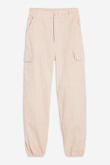 Topshop High Rise Pink Utility Cargo Pants