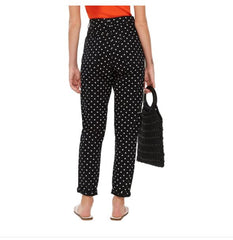 Topshop High Rise Polka Dot Mom Jeans