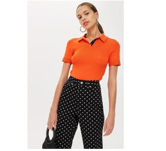 Topshop High Rise Polka Dot Mom Jeans