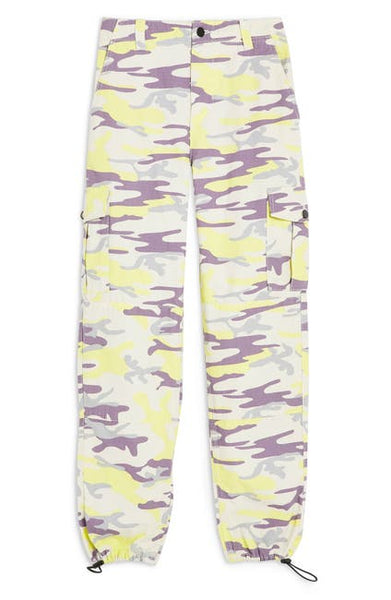 Topshop Camo Print Utility Pants
