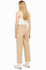 Topshop High Rise Wide Leg Cropped Utility Pants