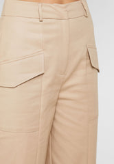 Topshop High Rise Wide Leg Cropped Utility Pants