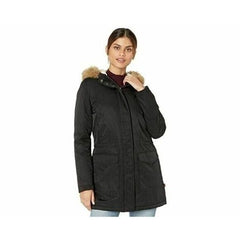 Levi's Faux Fur Trimmed Hooded Sherpa Black Parka Jacket