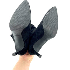 Stuart Weitzman Lafayette Knee High Black Suede Slouch Boots