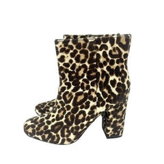 Charles David Studio Leopard Calf Hair Leather Ankle Booties