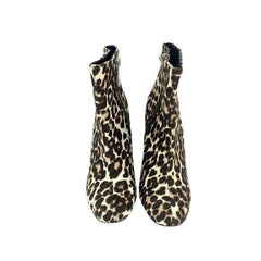 Charles David Studio Leopard Calf Hair Leather Ankle Booties